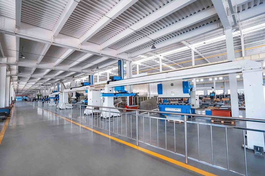 Jiangsu Jufeng Machinery Manufacturing Co., LTD línea de producción del fabricante