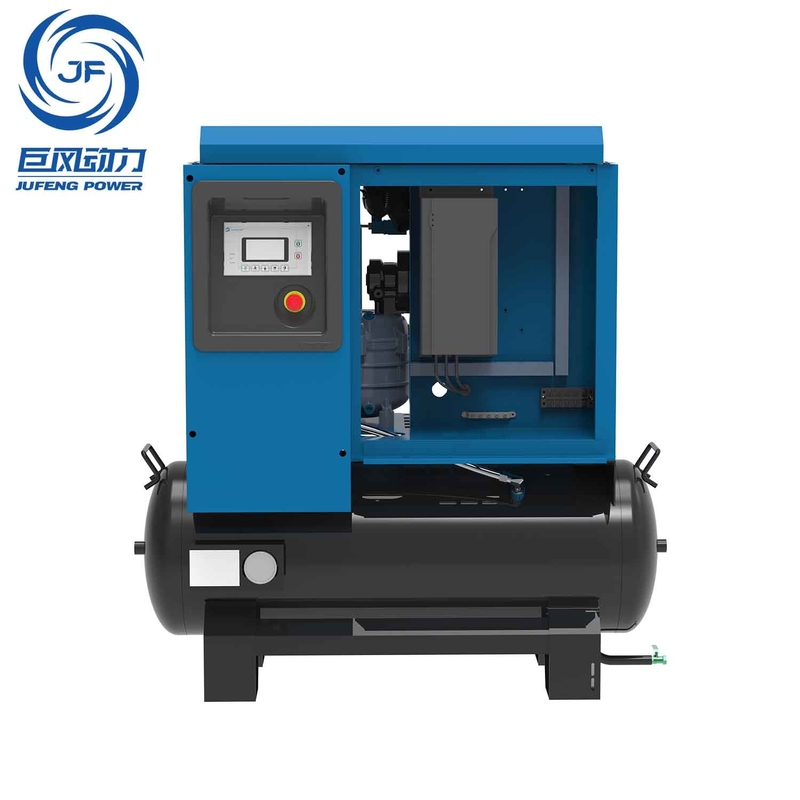 8-16bar 10hp 220v Compresor de aire de tornillo con imán permanente monofásico extraíble con 490-980 L/min
